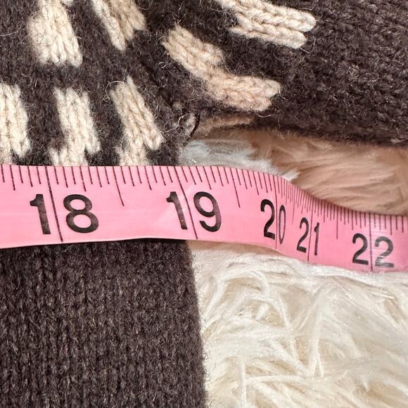 Timberland Fair Isle Nordic-Pattern 100% Lambswool Sweater Sz M - Picture 7 of 9